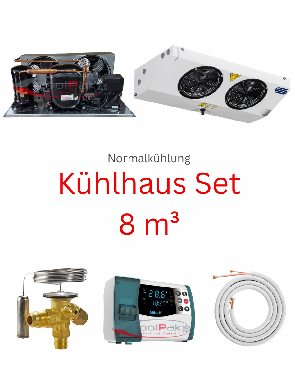 Kühlhaus Set für 8m³ - Normalkühlung