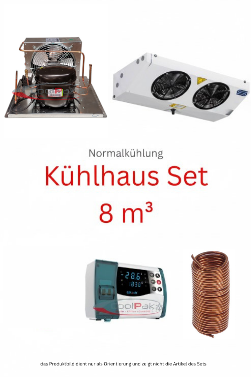 Kühlhaus Set für 8m³ - Normalkühlung